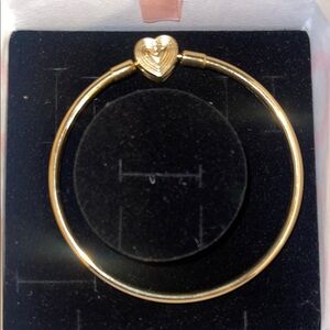 Pandora Gold Heart Charm Bracelet
